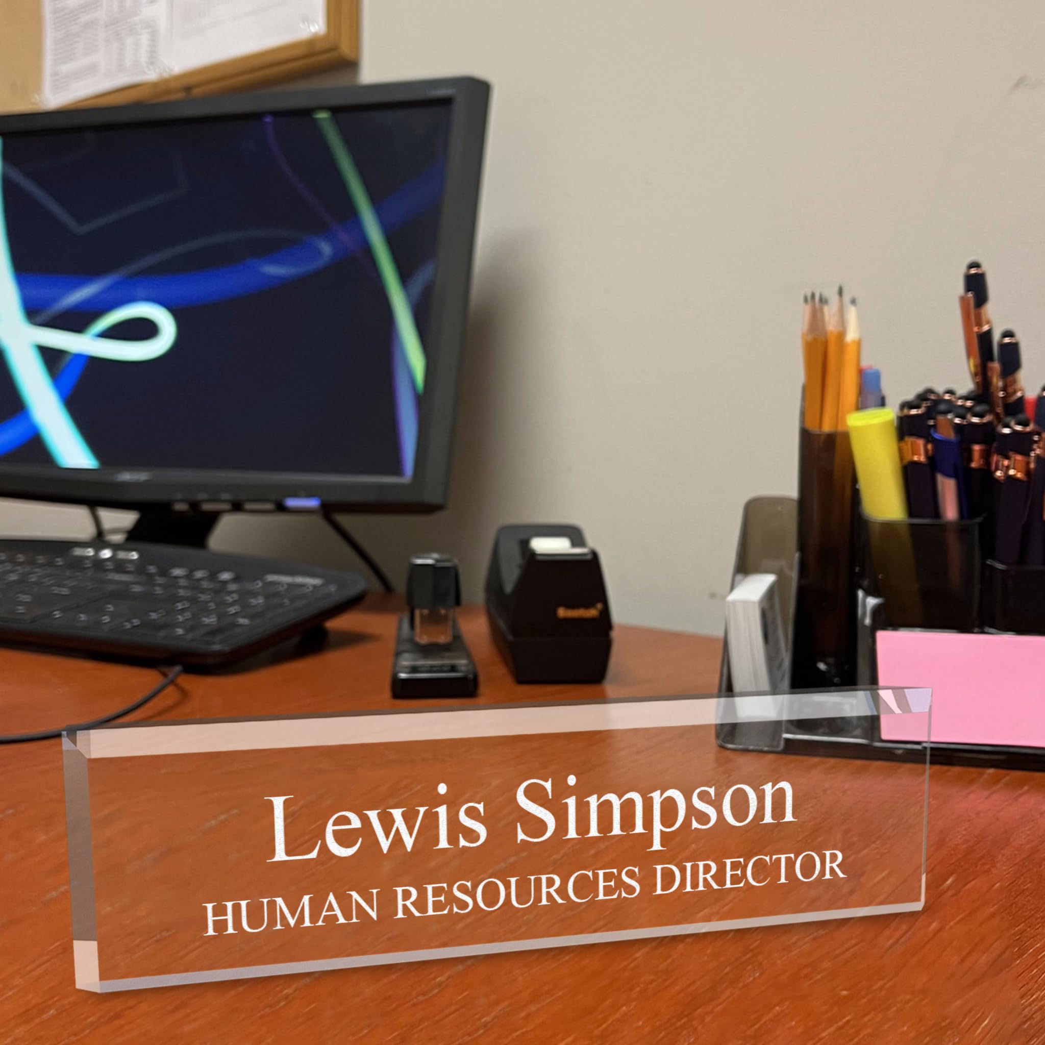 Personalized Acrylic Desk Name Plate 2