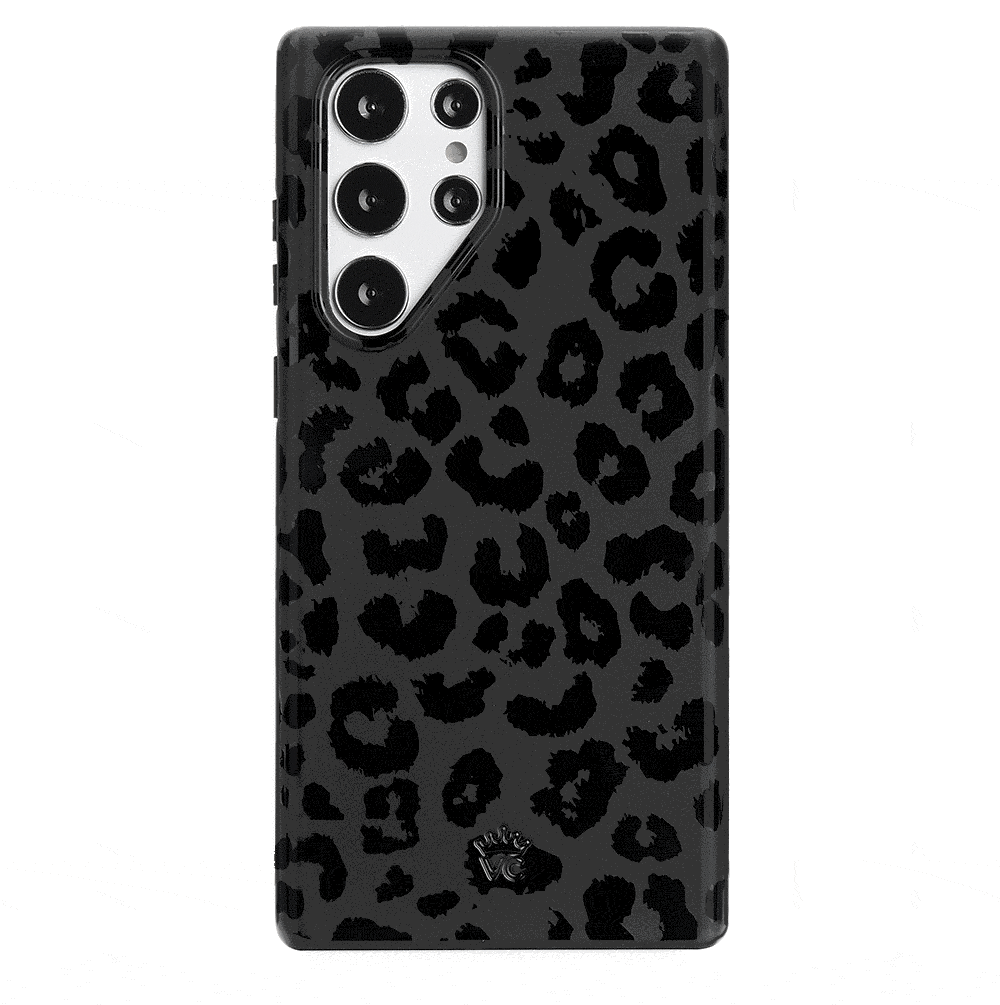 Samsung Galaxy Phone Case - Black Leopard Design | Durable Protective Cover for Samsung Galaxy S21/S22/S23 | Stylish Animal Print Case for Everyday Use & Travel