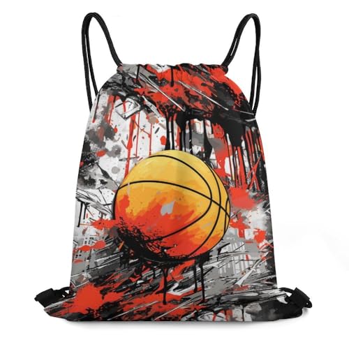Basketball Drawstring Backpack 1 Basic