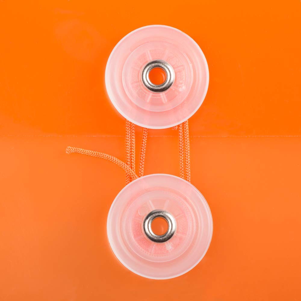 JAM PAPER Plastic Envelopes with Button & String Tie Closure - 6.25