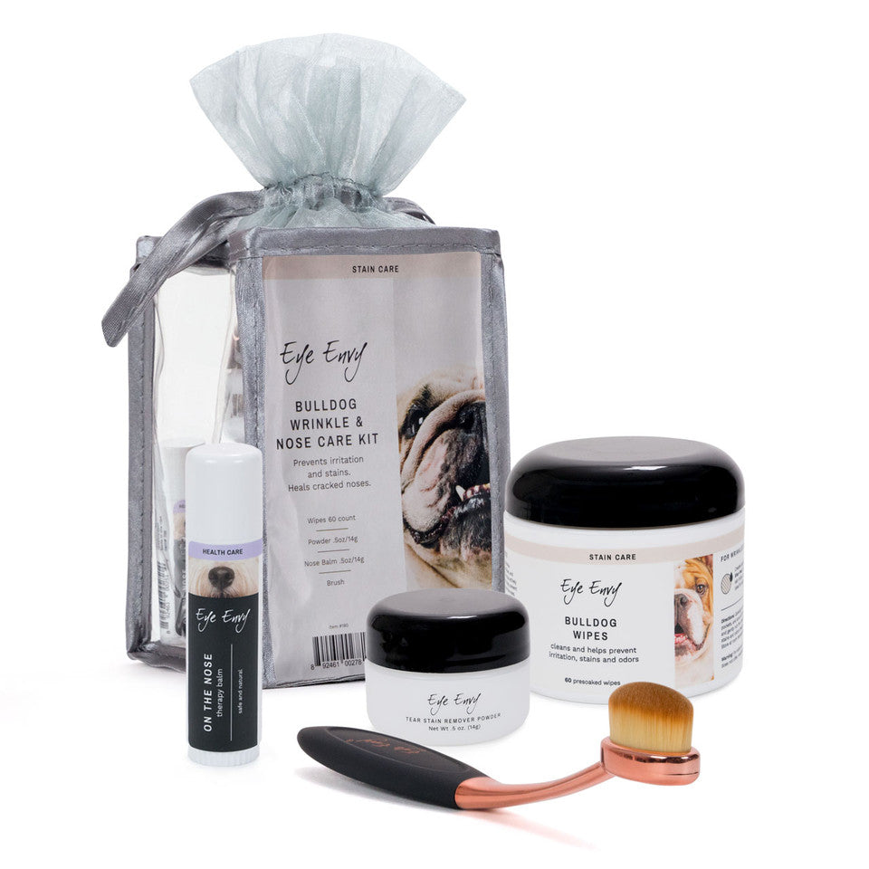 Eye Envy Bulldog Starter Kit for Dogs - Tear Stain Remover & Eye Care Solution - Perfect for Daily Grooming & Tear Stain Prevention