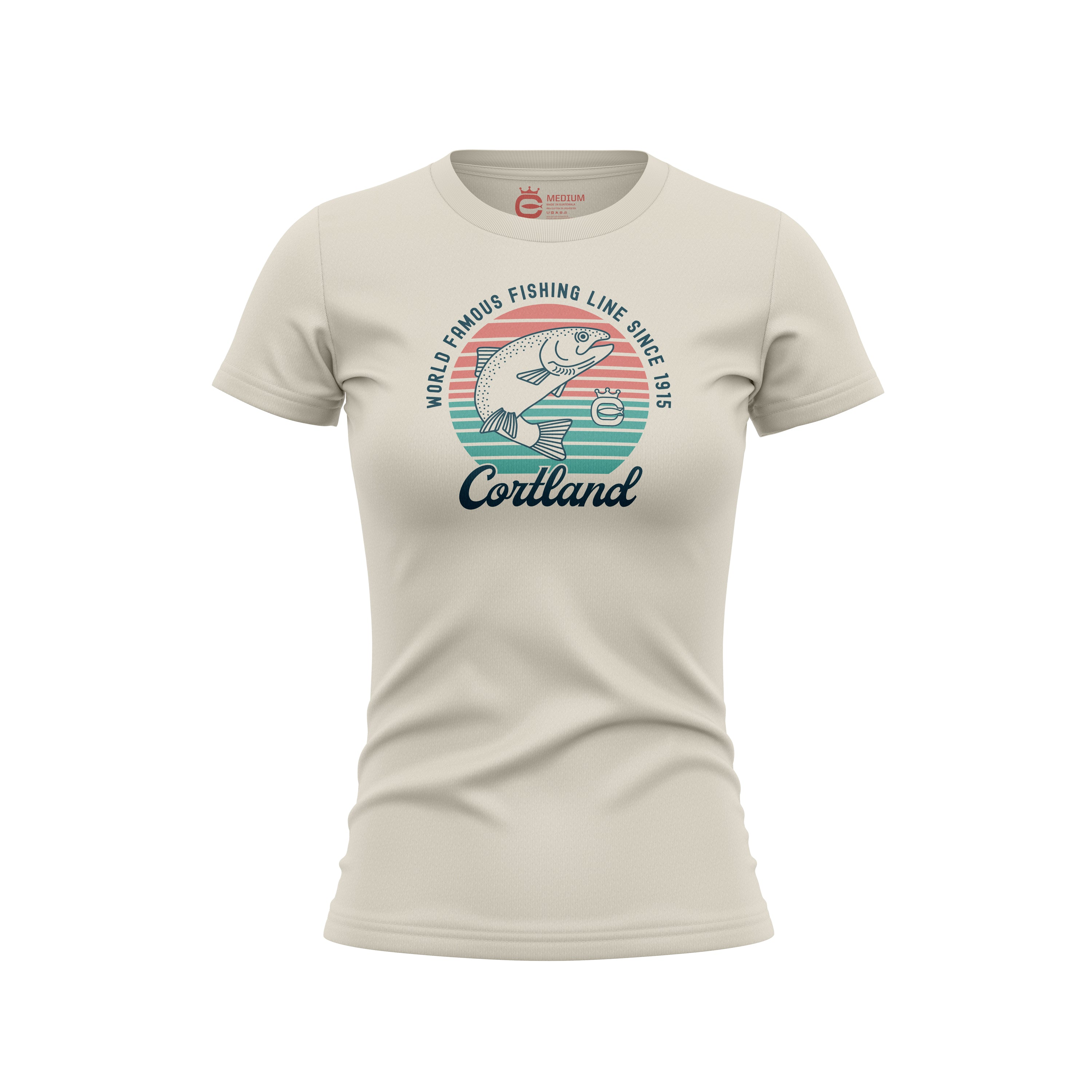 Women's Trout Print T-Shirt - Comfortable Casual Tee for Outdoor Adventures & Everyday Wear
