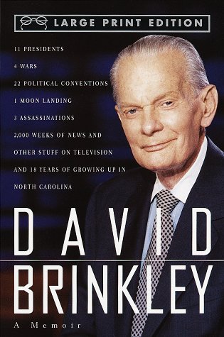 David Brinkley: A Memoir - Large Print Edition by Random House | Biography & American History Book for Book Clubs & Reading Enthusiasts