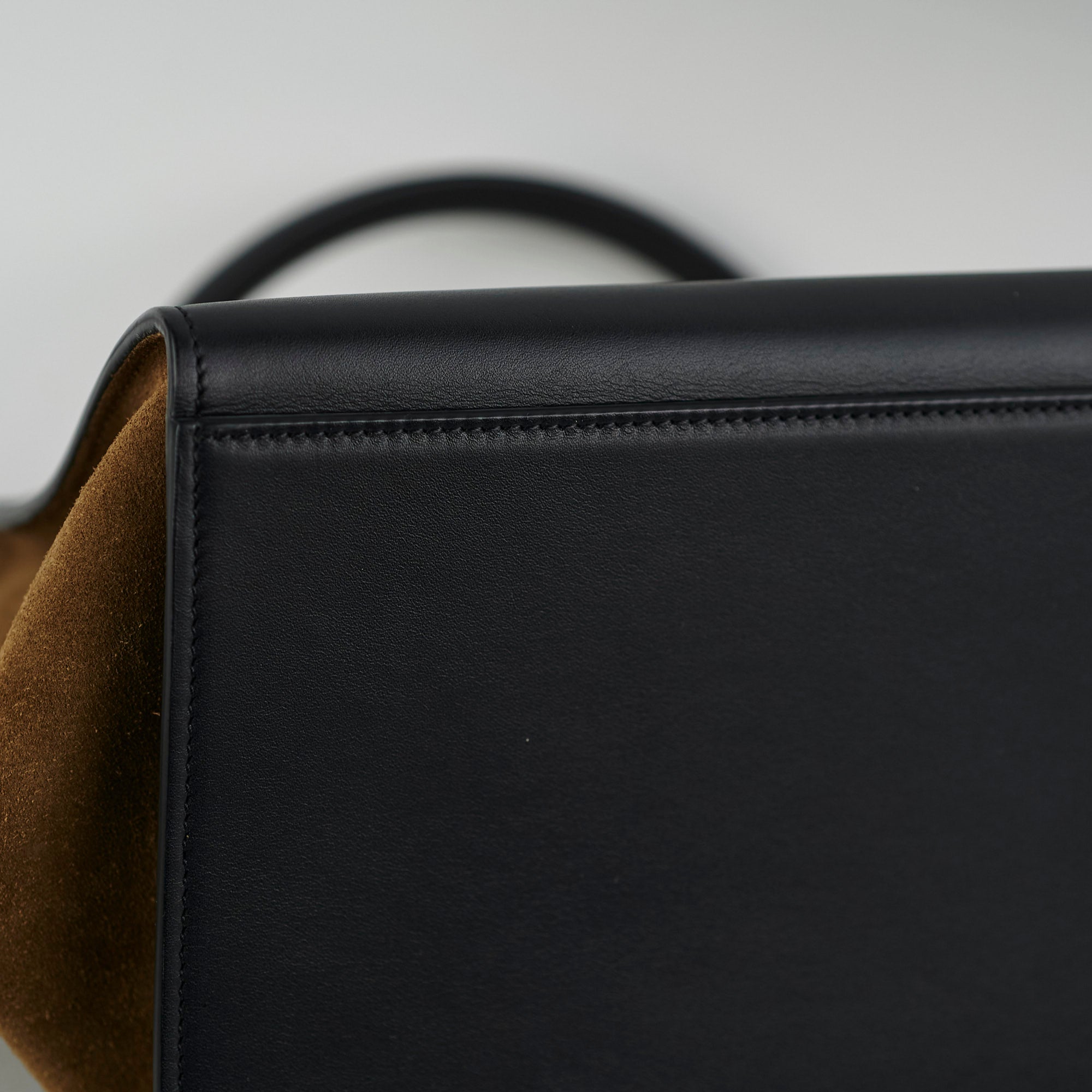 Celine Small Trapeze Handbag in Black, Green & Cream - Elegant Crossbody Bag for Women | Perfect for Work, Travel & Evening Events
