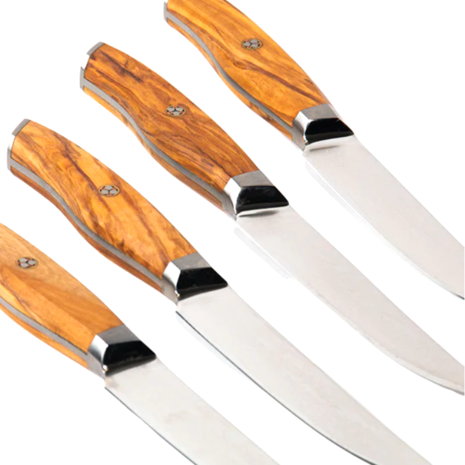 Premium 4-Piece Spurs Steak Knives Set - High-Quality Stainless Steel Blades for Perfectly Slicing Steak, Meat & BBQ - Ideal for Dining, Gifting & Home Kitchen Use