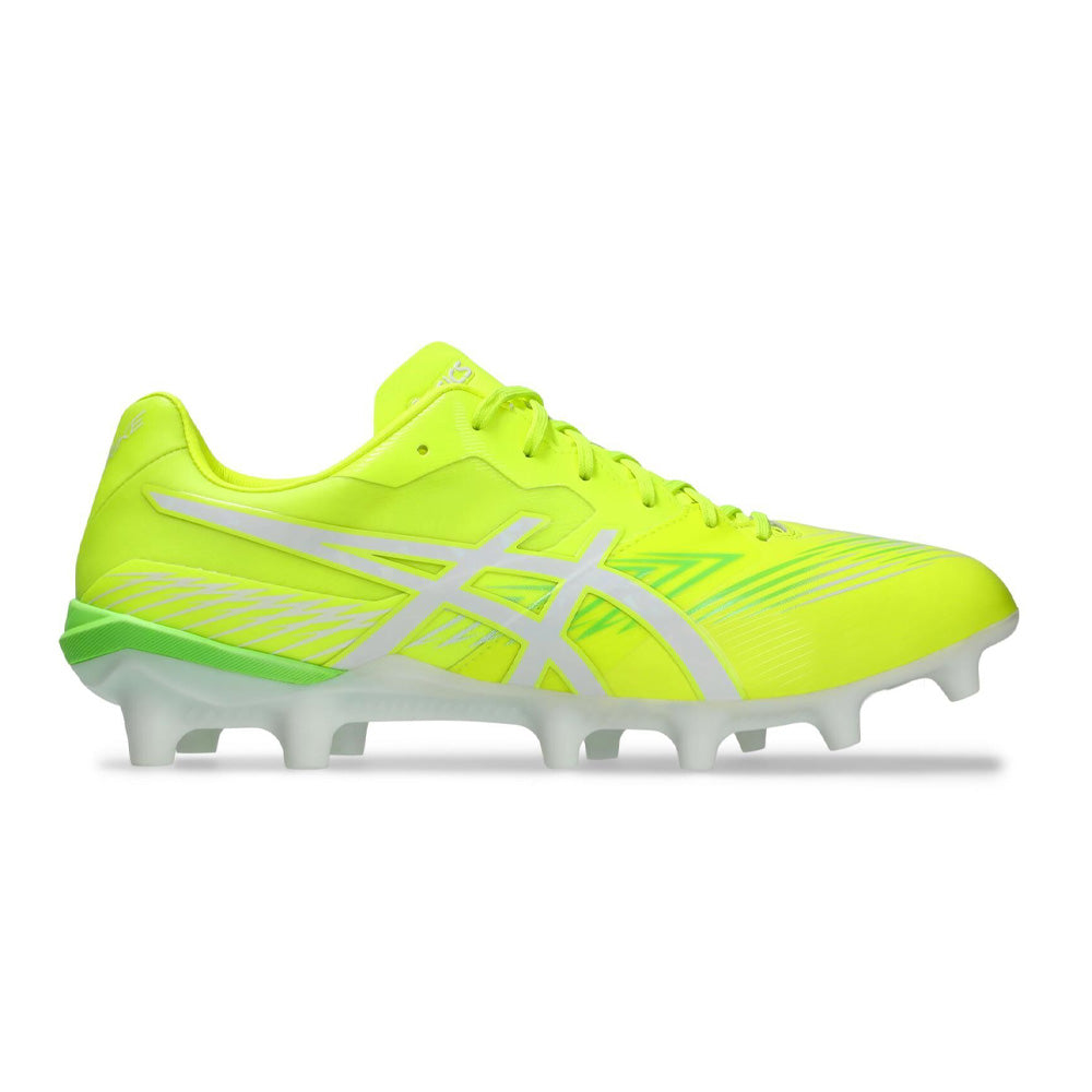 ASICS Swift Strike FG Soccer Cleats for Men - Lightweight Football Shoes with Enhanced Traction (Safety Yellow/White) - Perfect for Turf Matches & Training Sessions