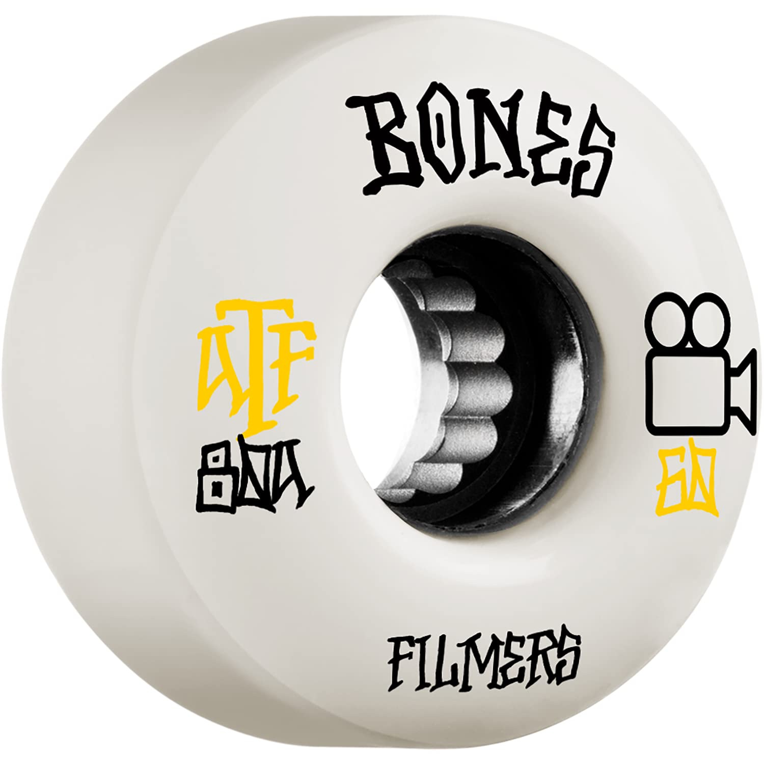 Bones Wheels All Terrain Formula Skateboard Wheels - Set of 4 - High Performance Wheels for Street, Park & Rough Terrain Skateboarding