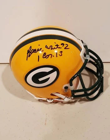 Reggie White Green Bay Packers Authentic Autographed Riddell Speed Mini Helmet - NFL Collectible for Fans, Sports Memorabilia Display & Man Cave Decor