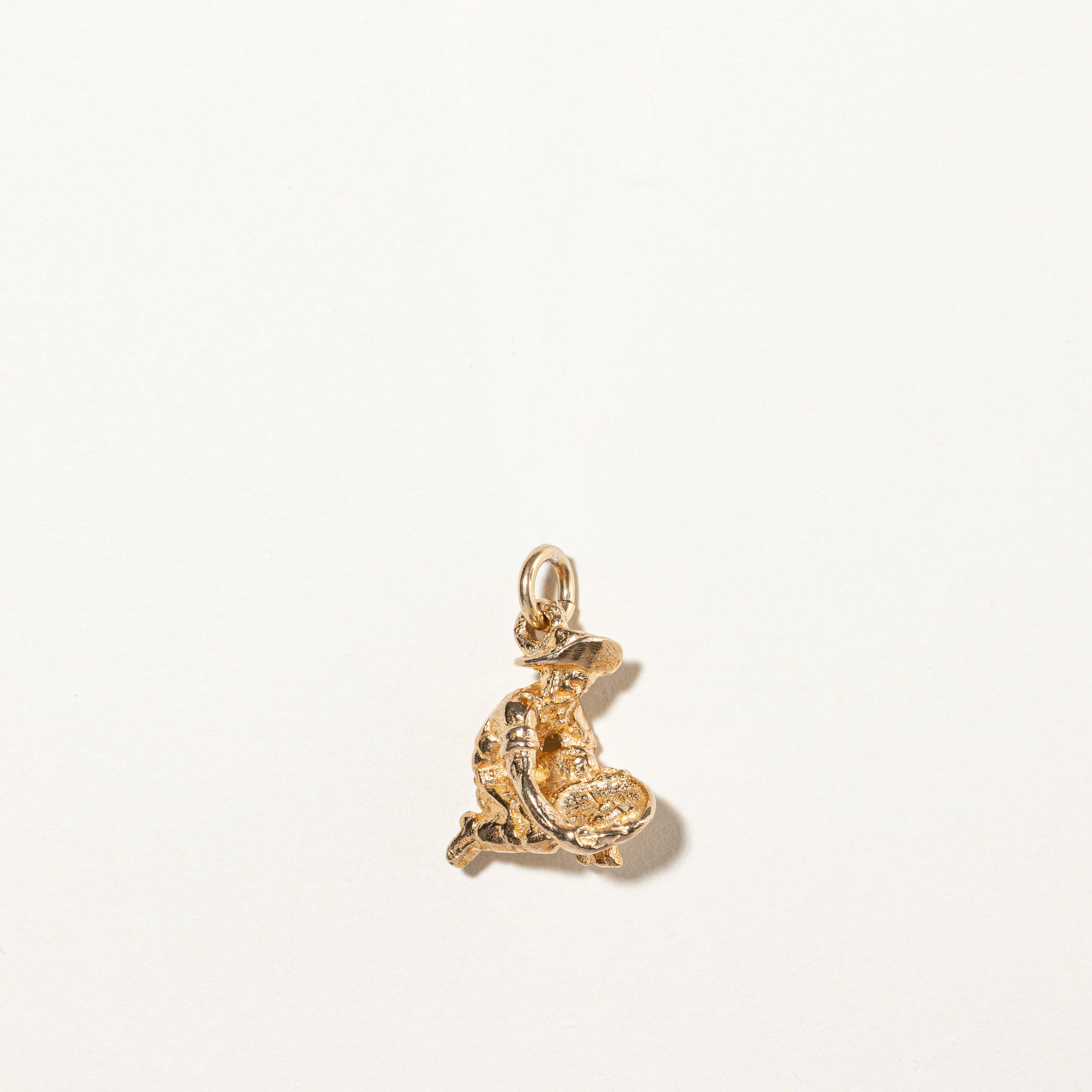 10k Yellow Gold Panner Charm Necklace - Vintage Mining Jewelry for Women - Perfect for Outdoor Adventures, Gold Prospecting & Western Fashion