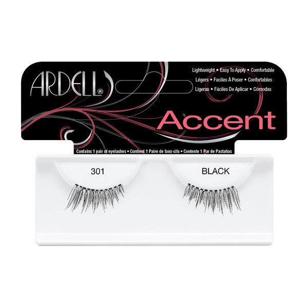 Ardell Accent Lashes 301 - Black False Eyelashes for Natural Look (61301) | Perfect for Everyday Wear, Parties & Special Occasions