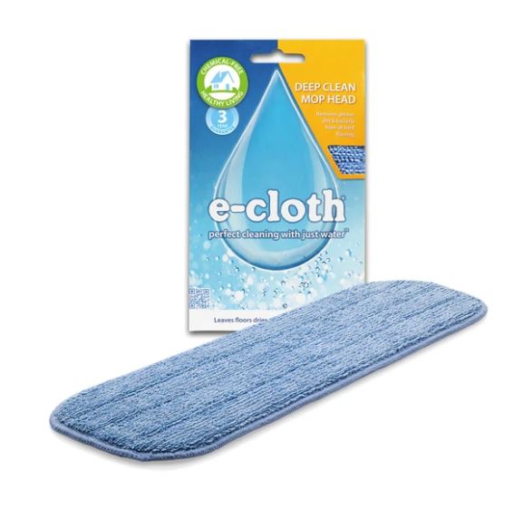 E Cloth Deep Clean Mop Head Replacement - Ultra Absorbent Microfiber for Floors & Hard Surfaces - Perfect for Kitchen, Bathroom & Tile Cleaning