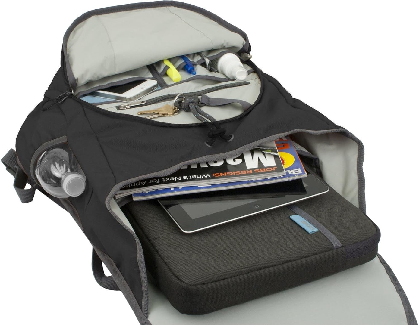 Ranger Small Laptop Backpack 13 Inch - Lightweight Water-Resistant Graphite Gray Laptop Bag for Men & Women - Perfect for Work, School, Travel & Commuting