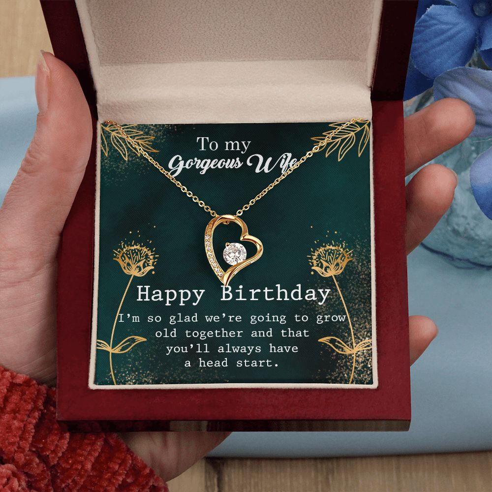 Forever Love Necklace for Women - Romantic Birthday & Anniversary Gift for Wife - Perfect for Valentine's Day, Wedding, or Special Occasions