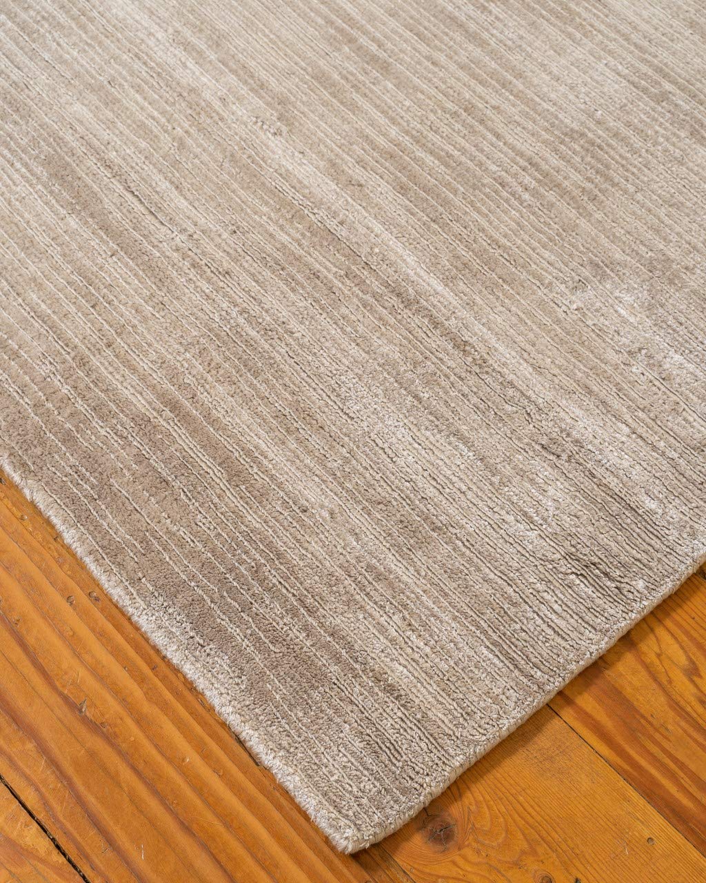 Eco-Friendly Handmade Natural Fiber Area Rug - Rectangle Manning Contemporary Design, Hand Loomed Durable Accent Rug, Light Grey 6' x 9' for Living Room, Bedroom & Office Decor