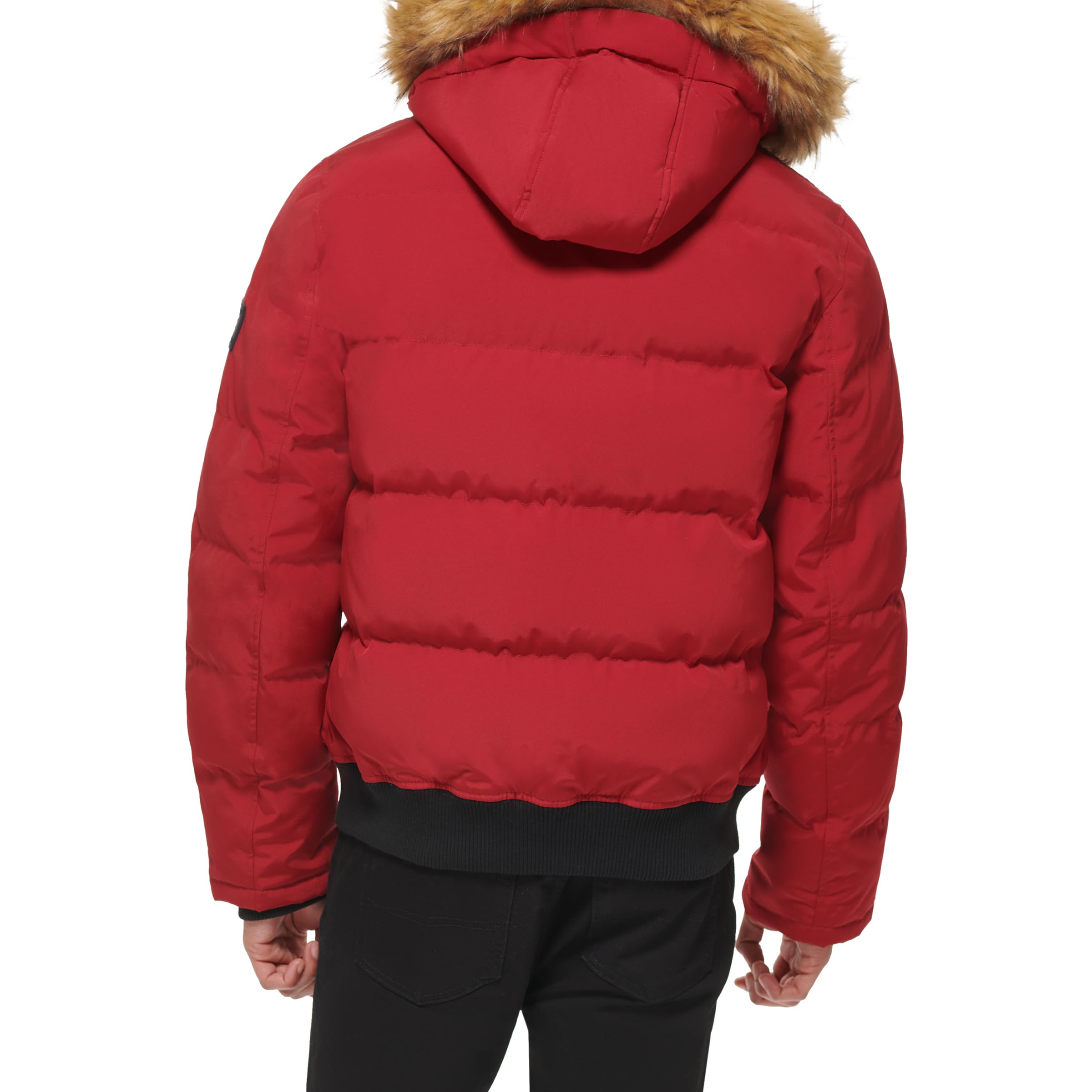 Tommy Hilfiger Men's Arctic Cloth Quilted Snorkel Bomber Jacket - Winter Warm Puffer Coat for Cold Weather (Standard & Big Tall Sizes) | Outdoor Activities, Casual Wear & Street Style Fashion