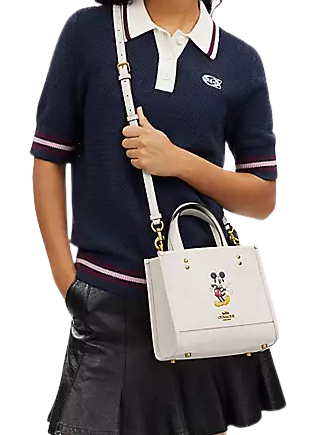Coach Disney X Coach Dempsey Tote 22 With Mickey Mouse - Stylish Crossbody Handbag for Women | Perfect for Work, Travel & Everyday Use