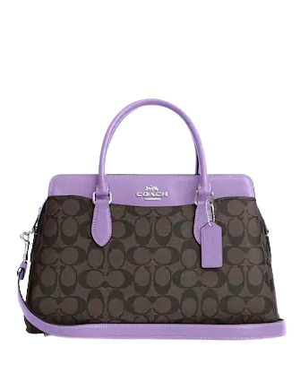 Coach Darcie Signature Canvas Carryall Handbag - Stylish Crossbody Purse for Women, Perfect for Work, Travel & Everyday Use