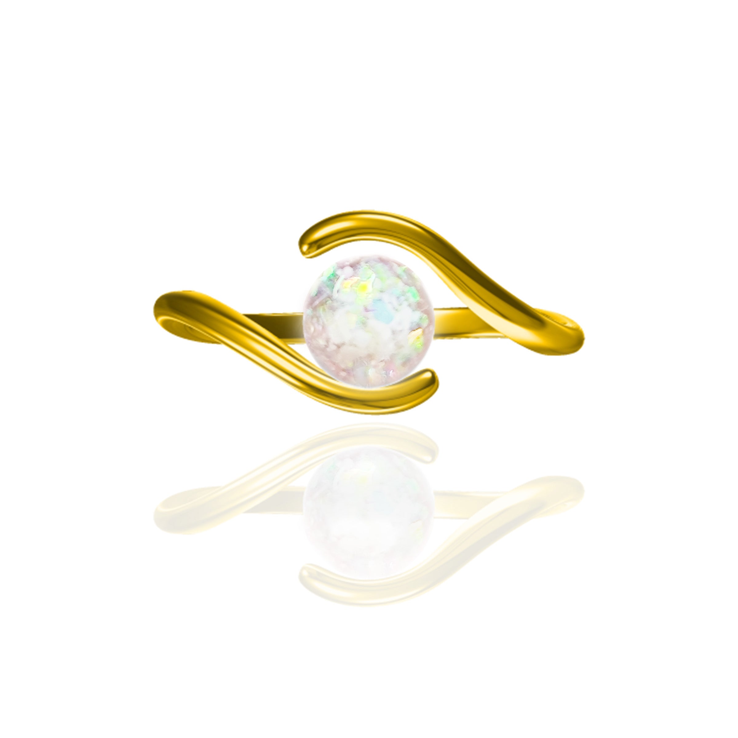 Elegant Ashes Ring for Women - Memorial Jewelry for Loved Ones - Perfect for Remembrance, Funerals & Special Occasions