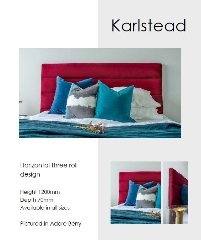 Karlstead Upholstered Headboard - Queen Size Bed Frame Headboard with Button Tufting & Nailhead Trim for Bedroom Decor (Grey) | Perfect for Master Bedroom, Guest Room & Home Staging