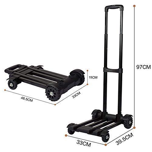 Folding Hand Truck - Compact Lightweight Utility Cart for Luggage, Travel, Moving & Office Use | Portable Dolly for Shopping, Home & Warehouse (Ideal for Transporting Heavy Items)