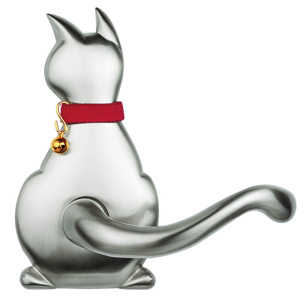 Nagasawa Silver Cat Door Lever - Pet Friendly Interior Door Handle for Cat Lovers - Perfect for Home, Bedroom, and Pet Room Decor
