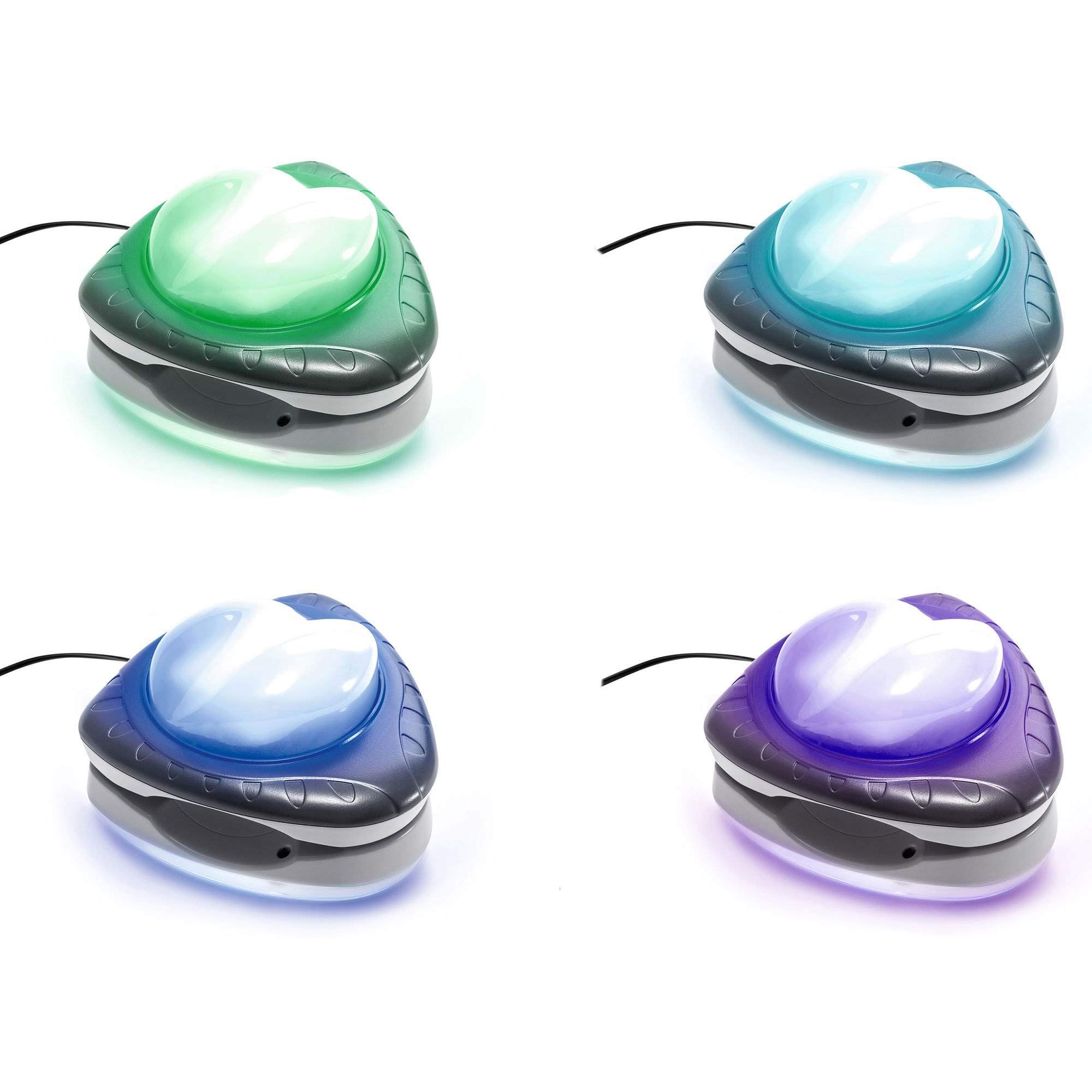 Intex Above Ground Underwater LED Magnetic Swimming Pool Wall Light (2 Pack) - Bright Waterproof Lights for Night Swimming, Backyard Pools & Outdoor Decor