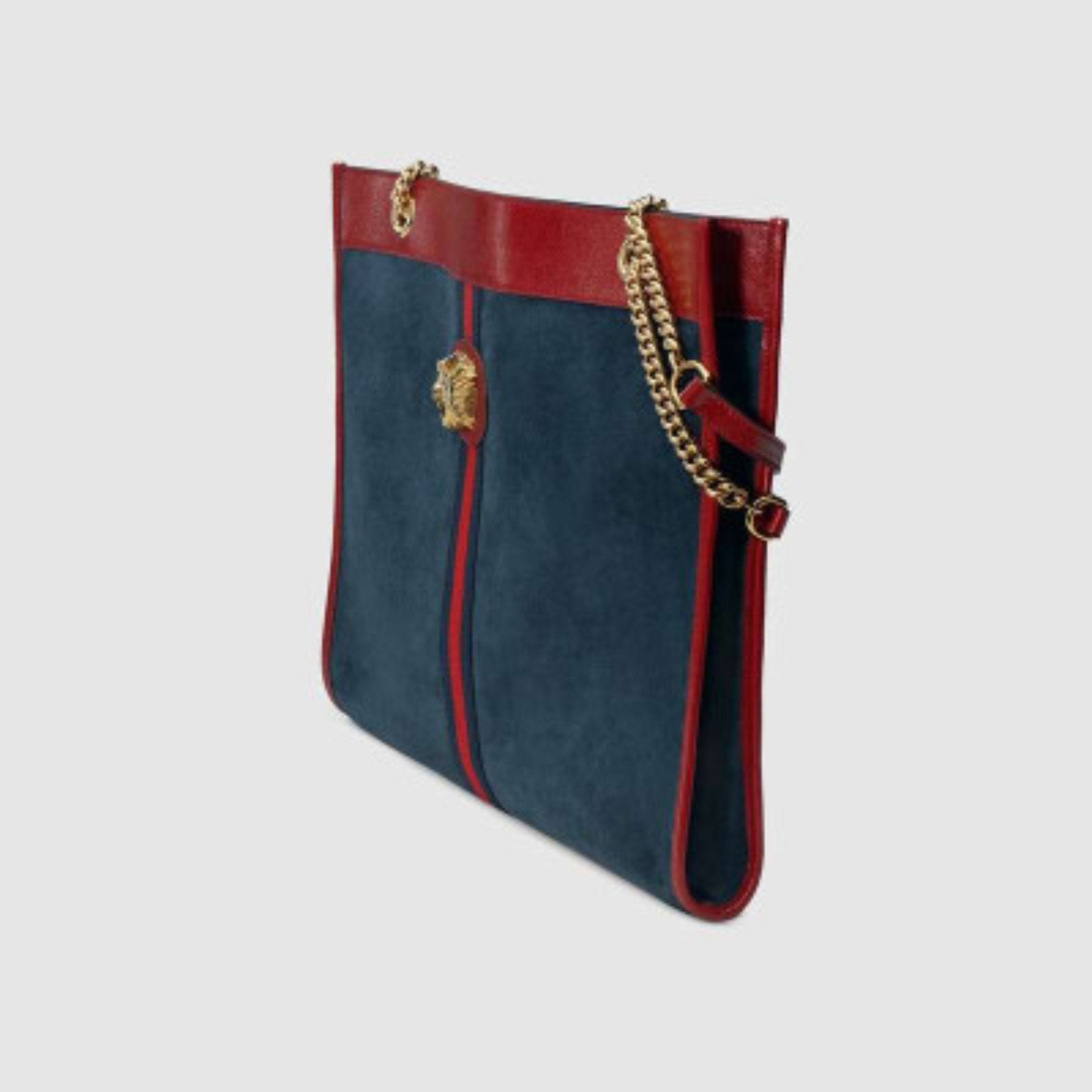 Gucci Rajah Large Tote Bag in Dark Blue | Luxury Designer Handbag for Women | Perfect for Work, Travel & Everyday Use