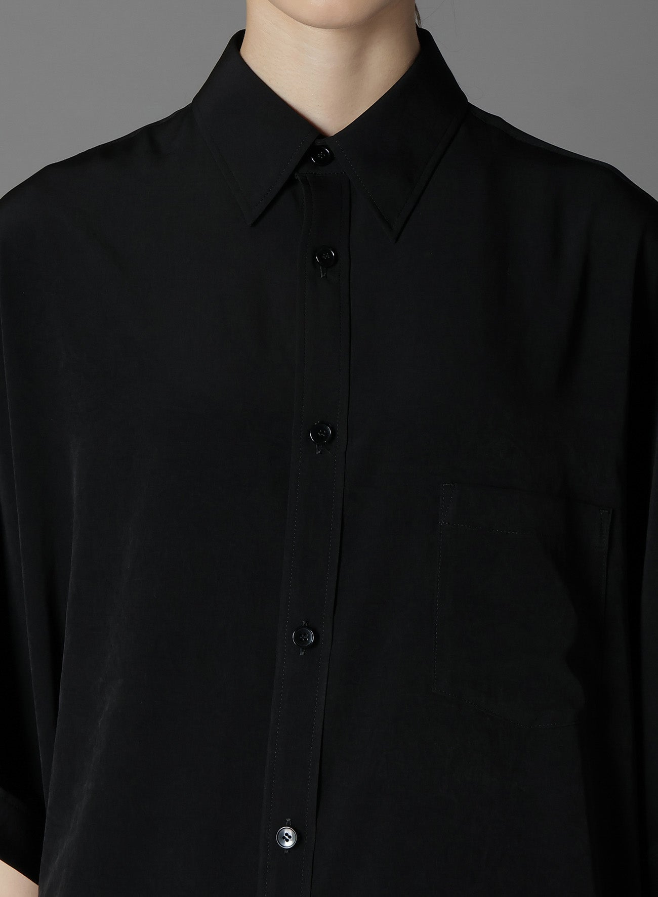 Elegant Crepe de Chine Dolman Sleeve Blouse - Short Sleeve Flowy Top for Women | Perfect for Office Wear, Casual Outings & Summer Fashion