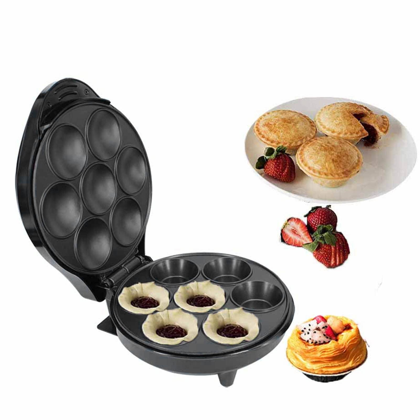 110V 1200W 7-Hole Electric Cake Maker with US Plug - Perfect for Baking Cupcakes, Muffins & Small Cakes at Home | Compact & Easy to Use | Ideal for Parties, Family Gatherings & Holiday Treats