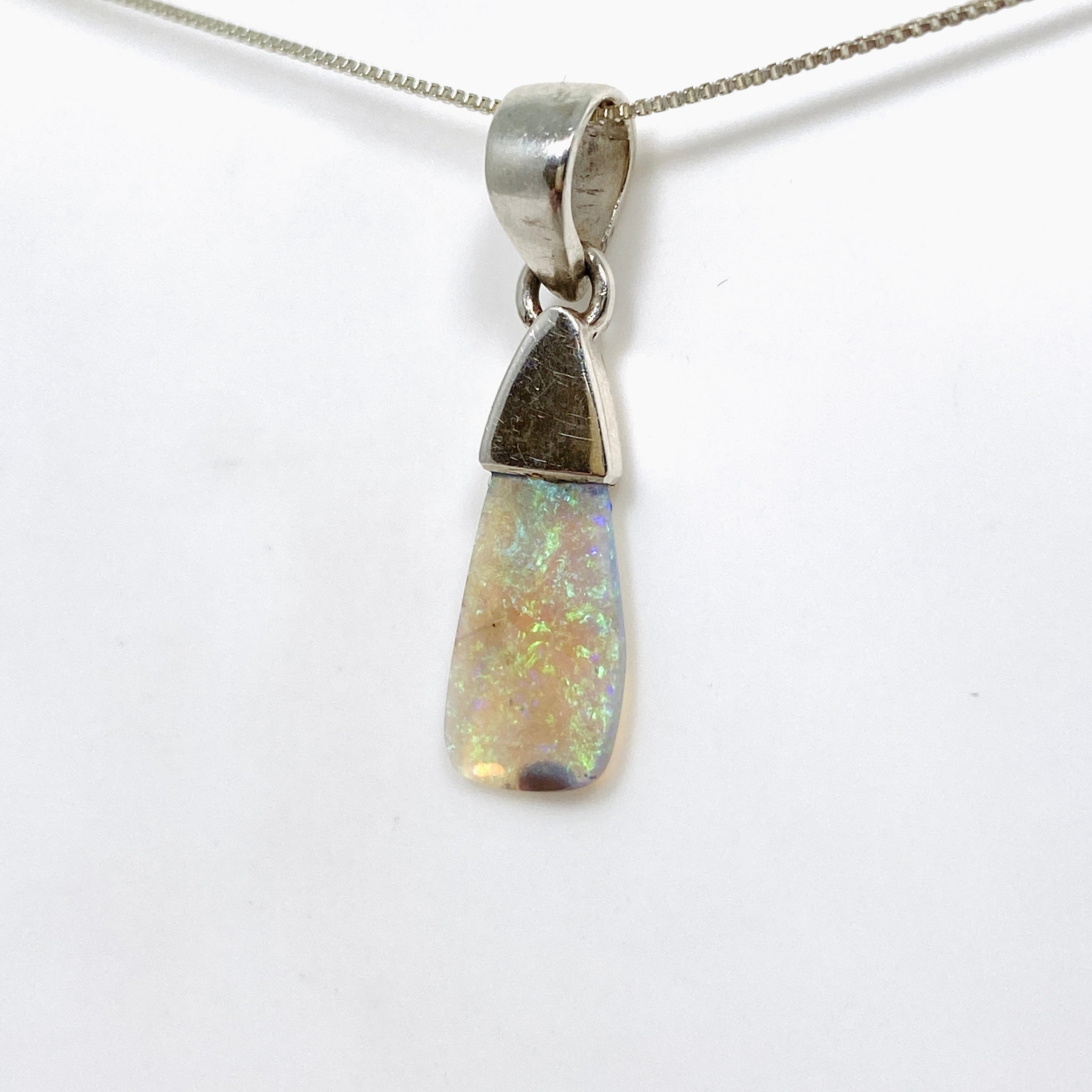 Natural Australian Opal Solid Freeform Pendant Necklace PPGJ809 - Unique Handcrafted Jewelry for Women, Perfect Gift for Birthday, Anniversary & Special Occasions