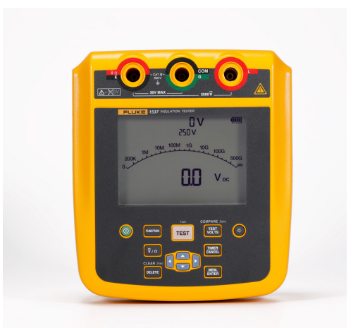 Fluke 1535 & 1537 Digital Insulation Resistance Tester - Professional Electrical Safety Meter for Industrial Maintenance, HVAC Systems, and Power Equipment Testing