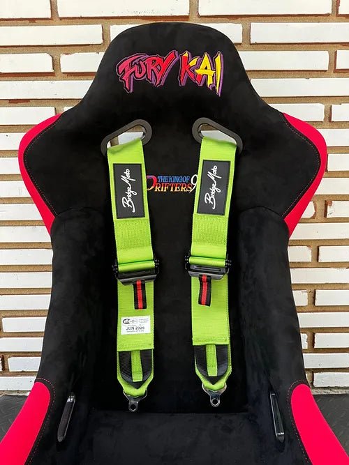 Bridgemoto SFI Approved 4 Point & 5 Point Racing Harness with Cam Lock - High Performance Safety Harness for Motorsports, Drifting, and Track Racing