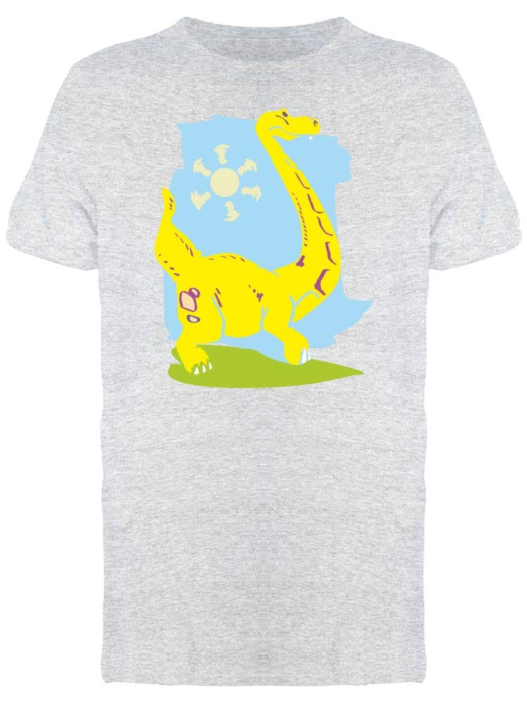 Funny Yellow Dinosaur T-Shirt for Men - Trendy Graphic Tee for Casual Wear, Parties & Gifts