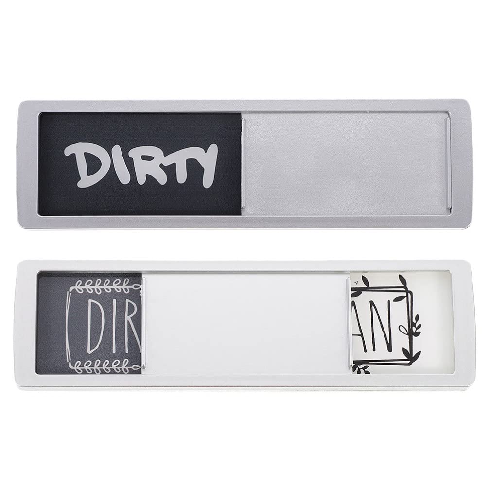 Dishwasher Magnet Clean Dirty Sign - Universal Kitchen Dishwasher & Refrigerator Indicator (2-Pack) - Perfect for Home, Office & Restaurant Use