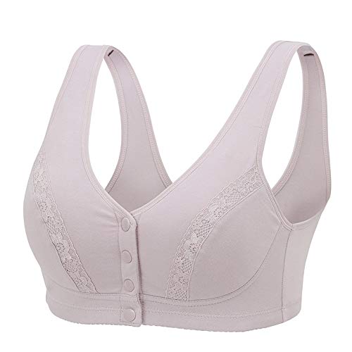 Comfortable Daily Bra with Hook and Loop Closure - Wireless Sleep & Nursing Bra for Women 32-42CD Cups | Perfect for Maternity, Breastfeeding & Lounge Wear
