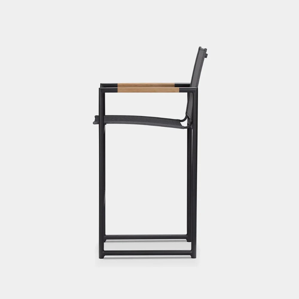 Lightweight Aluminum Outdoor Counter Stool - Rust-Resistant & Weatherproof Bar Stool for Patio, Deck, Poolside & Backyard Dining