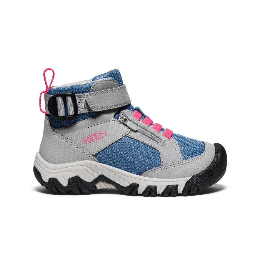 Little Kids' Targhee Boundless Hiking Boots - Alloy/Rouge Red | Waterproof & Lightweight Outdoor Shoes for Boys & Girls | Perfect for Hiking, Camping & Everyday Adventures