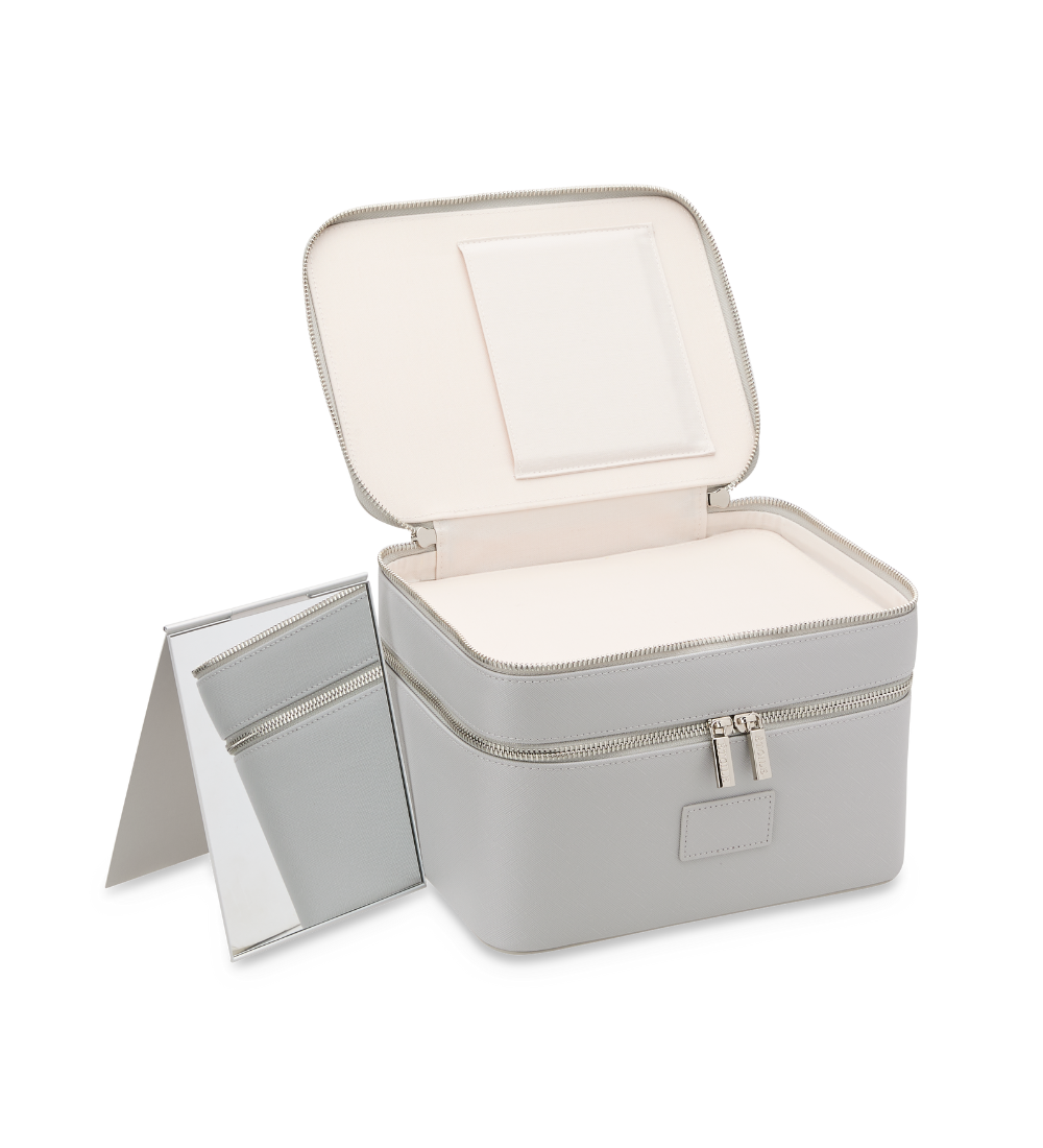 Duo Vanity Case - Travel Makeup Organizer with Mirror, Perfect for Women's Cosmetic Storage & On-the-Go Beauty Essentials | Ideal for Home, Office & Vacation Use
