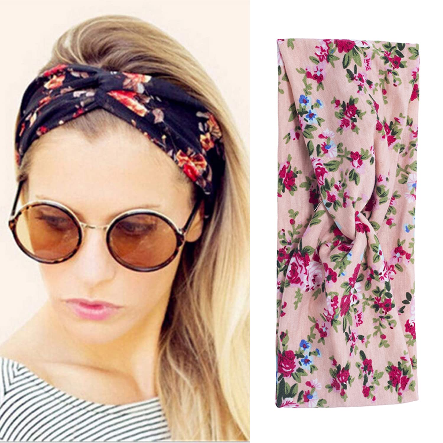 FOK Makeup Headband - Soft Velvet Elastic Hair Band for Facial Yoga & Skincare (Cream) | Perfect for Spa, Beauty Routine & Relaxation at Home