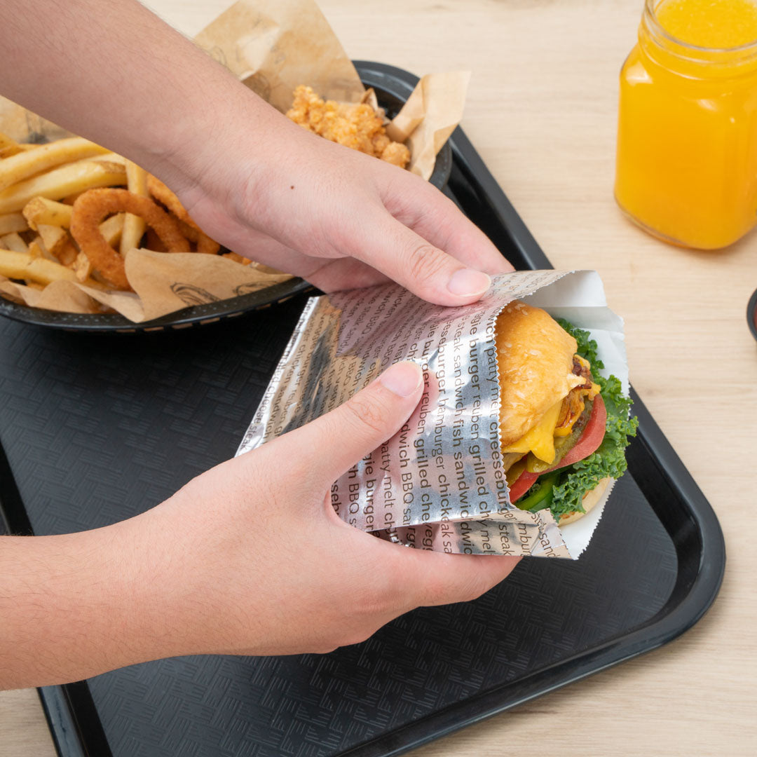 Premium Printed Burger Foil Bags - 6