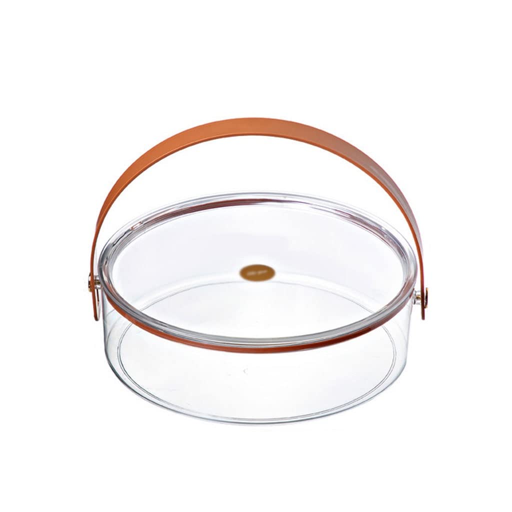 Stackable Portable Candy Biscuit Fruit Storage Tray with Lid - Food Snack Holder Plate for Nuts, Desserts, Cakes | Home Kitchen Organization & Party Serving Accessories (Color: B, One Size)