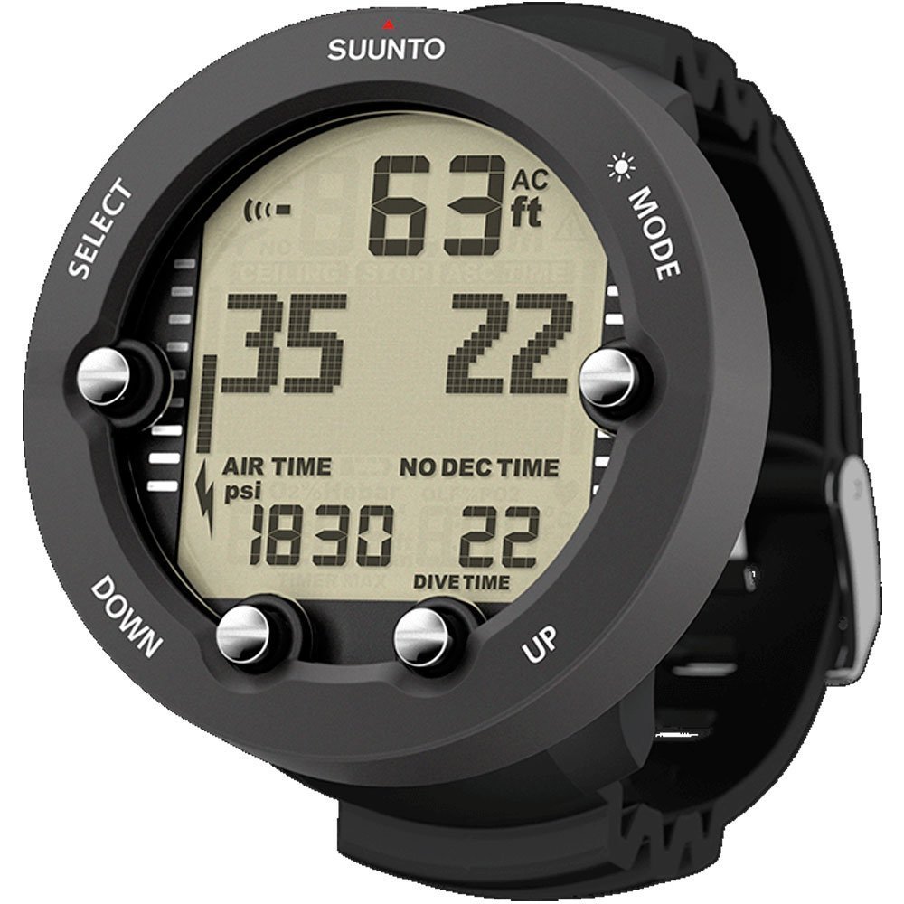 SUUNTO Vyper Novo Graphite Dive Computer with 3D Compass - Professional Scuba Diving Gear for Underwater Exploration & Adventure