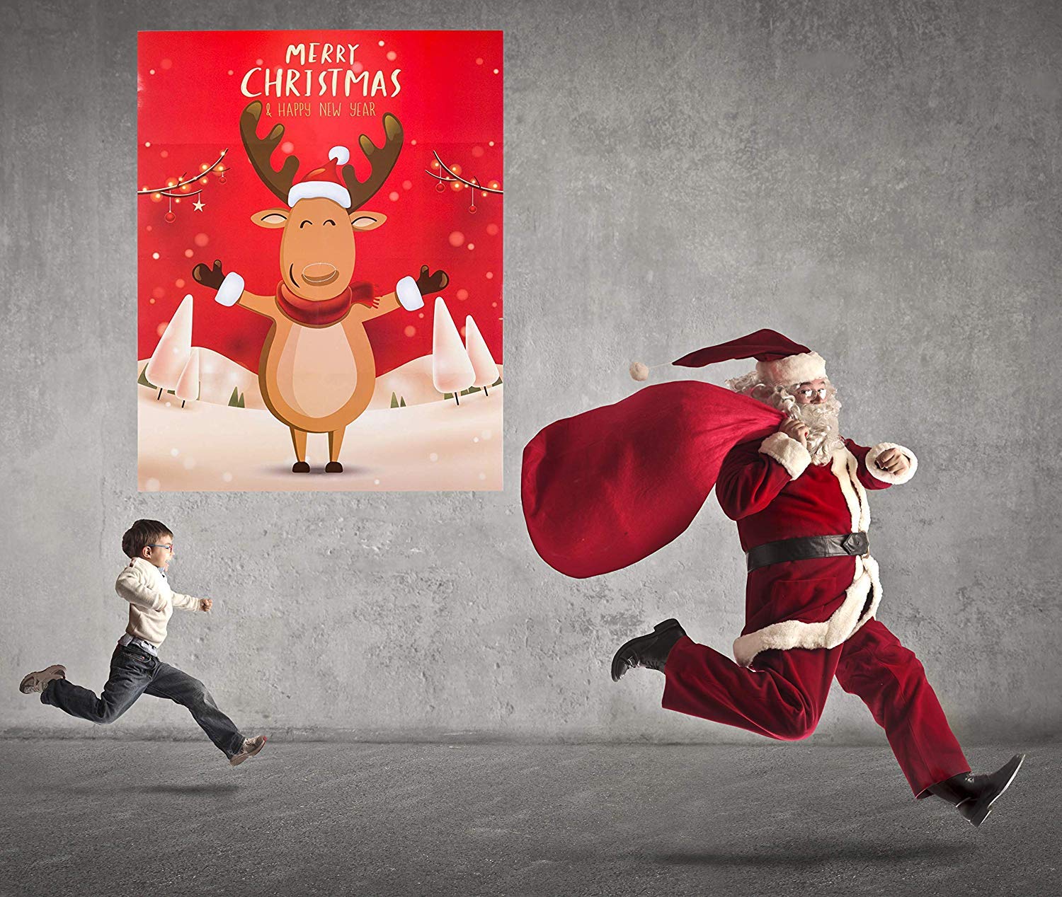 Pin The Nose On The Reindeer - Fun Christmas Party Games for Kids & Family Activities | Holiday Party Favors, Xmas Eve Entertainment & Festive Gift Ideas for Family Gatherings