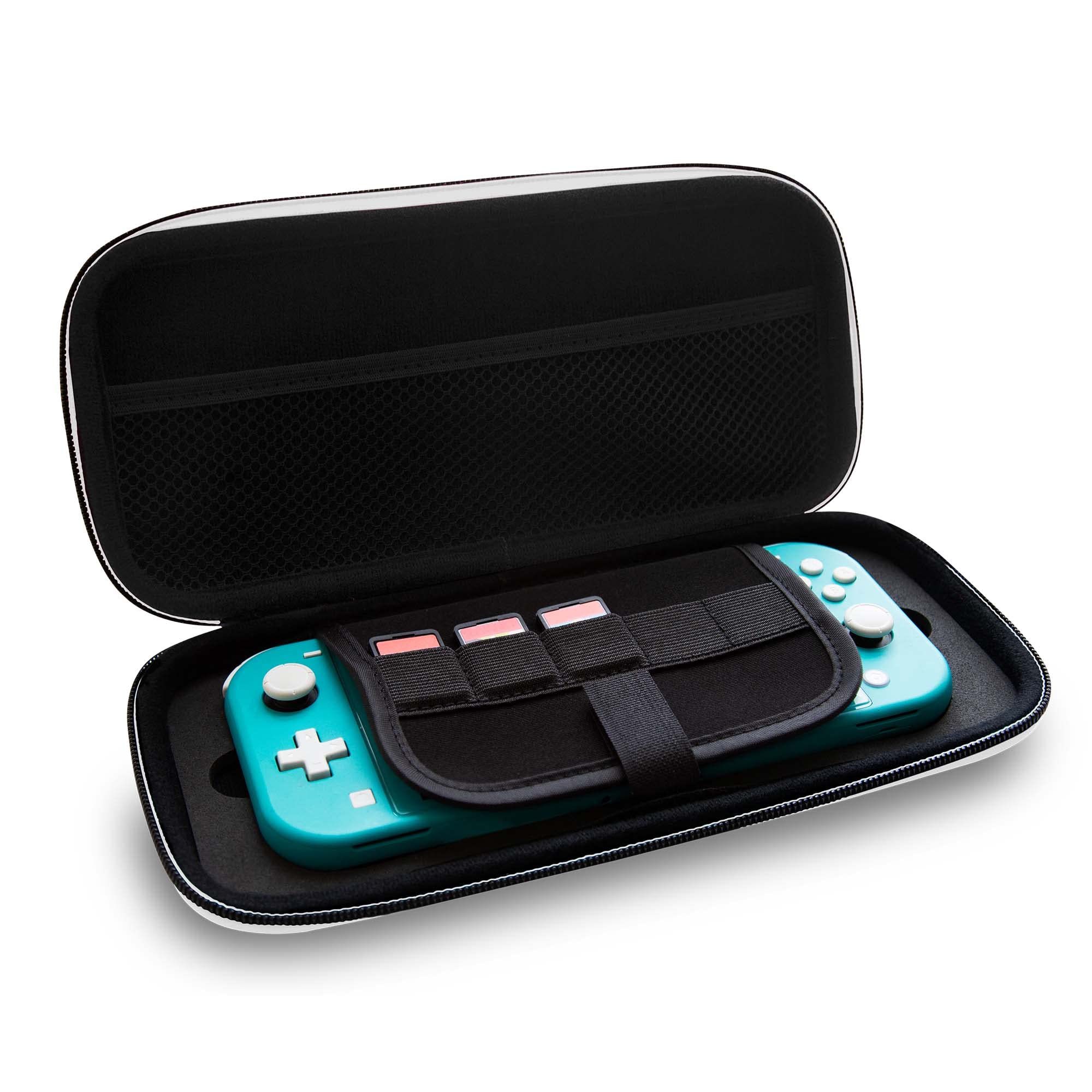 4Gamers Hard-Shell Travel Case for Nintendo Switch, Lite & OLED - Durable Protective Cover for Gaming Console, Joy-Cons & Accessories - Perfect for Travel, Commuting & Outdoor Gaming Adventures