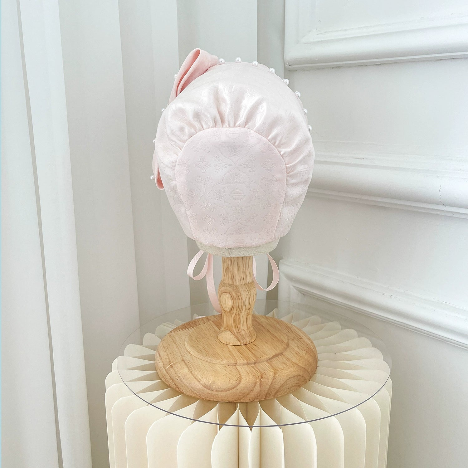 Adorable Baby Bonnet Hat for Girls - Soft Breathable Cotton Sun Protection Infant Hat | Perfect for Newborn, Outdoor Play, Photography & Special Occasions