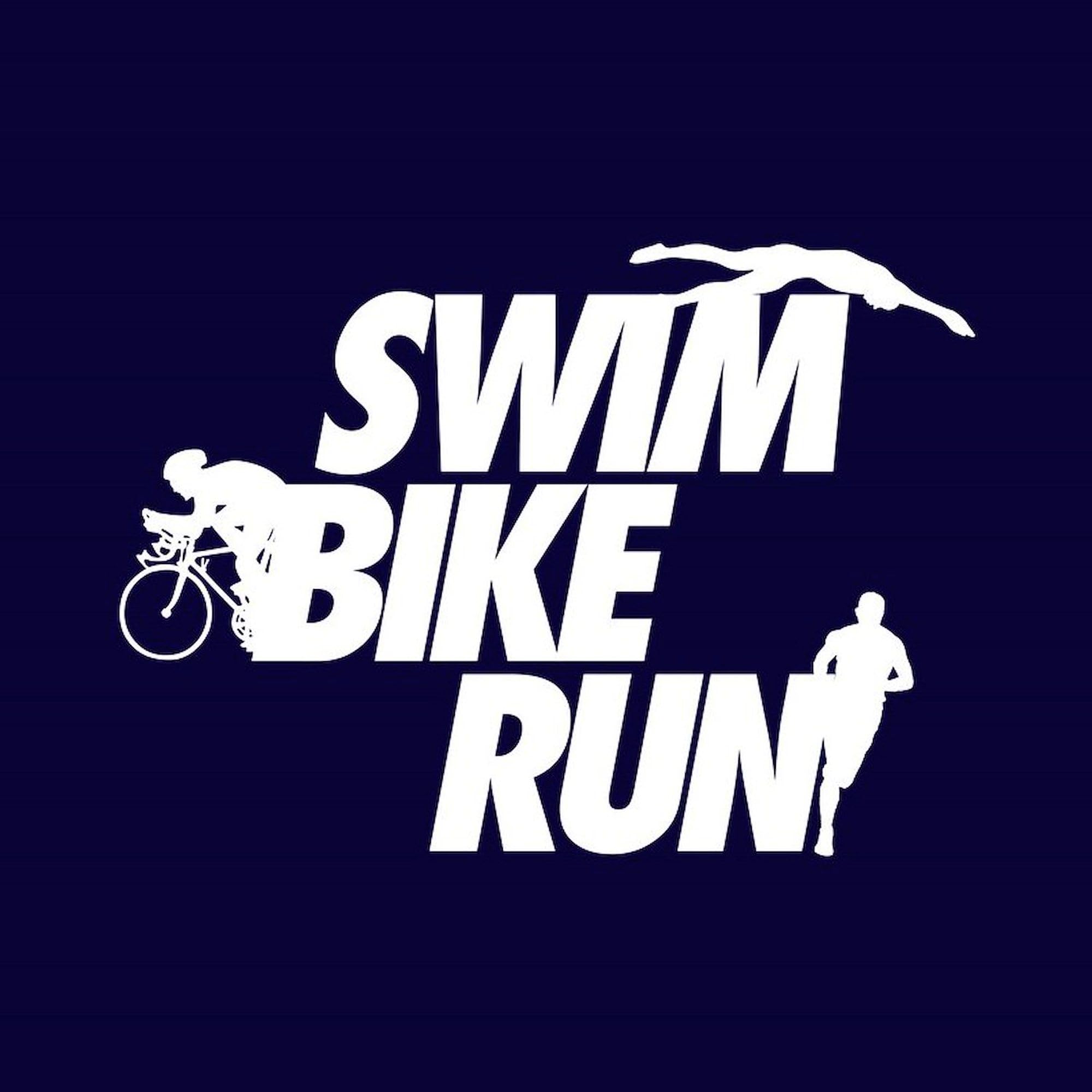 Swim Bike Run Square Sticker 3x3 Inch - Durable Bumper Decal for Cars, Laptops & Water Bottles - Perfect for Triathletes, Cyclists & Runners - Motivational Sports Decoration