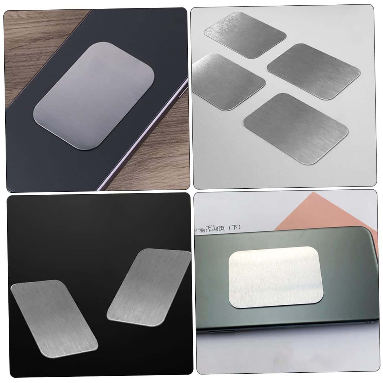 Strong Magnetic Phone Holder for Car - Universal Metal Plate for Phone Case, Phone Magnet & Car Mount Sticker - Perfect for Hands-Free Driving & GPS Navigation