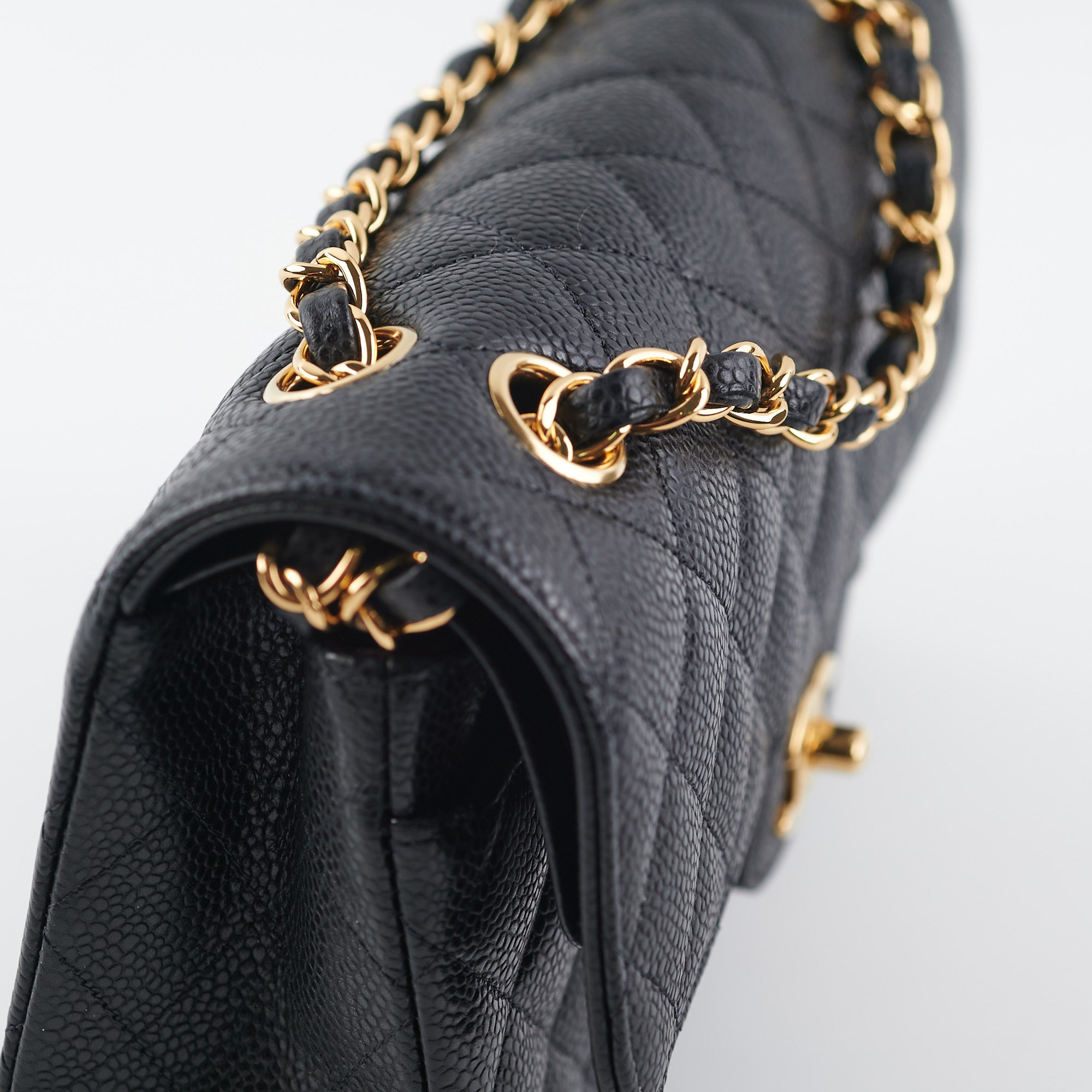 Chanel Small Classic Double Flap Bag in Black Caviar Leather - Luxury Handbag for Women, Perfect for Parties, Work & Everyday Use