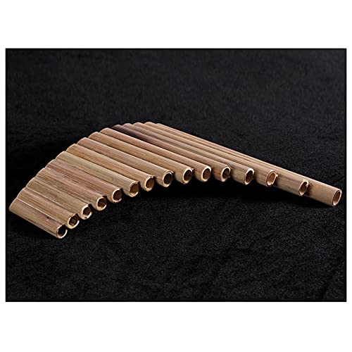 Juwaacoo 15-Pipe G Key Natural Wooden Handmade Folk Wind Flute - Perfect for Traditional Music, Meditation, and Cultural Performances