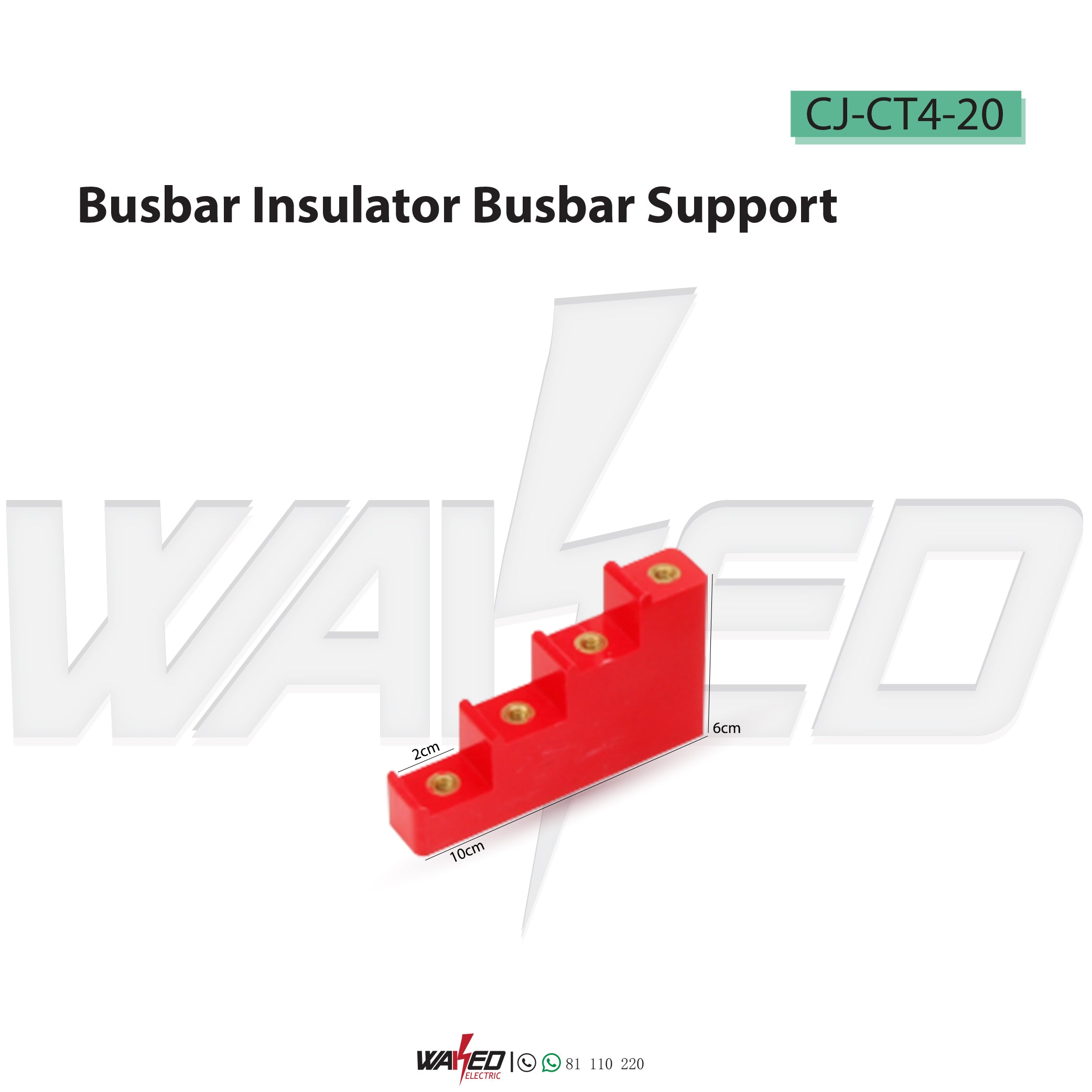 High Voltage Busbar Insulator - Durable Electrical Busbar Support for Power Distribution Systems | Ideal for Industrial, Commercial & Residential Electrical Installations